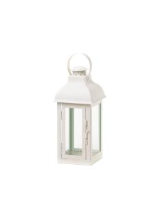 GABLE MEDIUM WHITE LANTERN